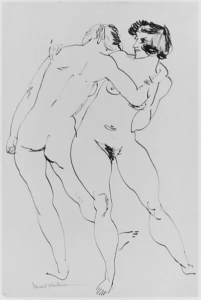 Two Women Embracing — Walt Kuhn