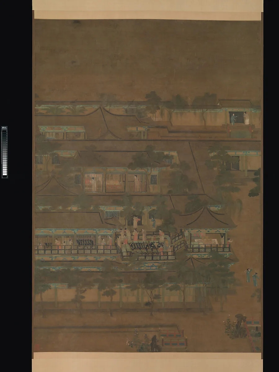 五代/北宋 佚名 乞巧圖 軸|Palace banquet — Unidentified artist