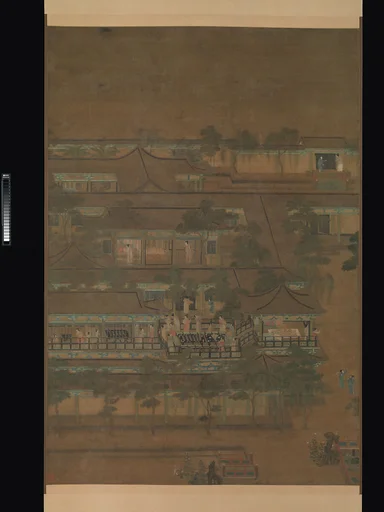 五代/北宋 佚名 乞巧圖 軸|Palace banquet
