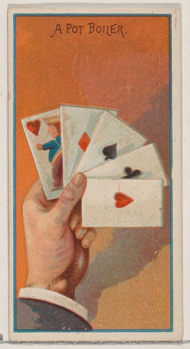 A Pot Boiler, from the Jokes series (N87) for Duke brand cigarettes — W. Duke, Sons & Co.|George S. Harris & Sons