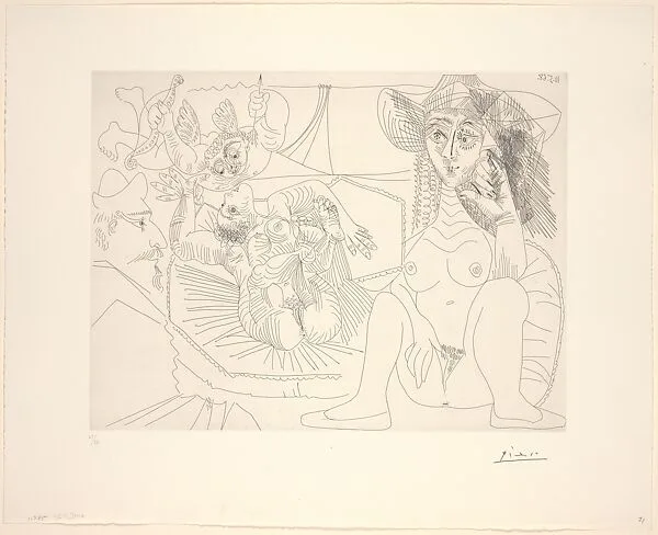 A Young Woman in a Hat, 347 Suite — Aldo and Piero Crommelynck|Pablo Picasso|Galerie Louise Leiris