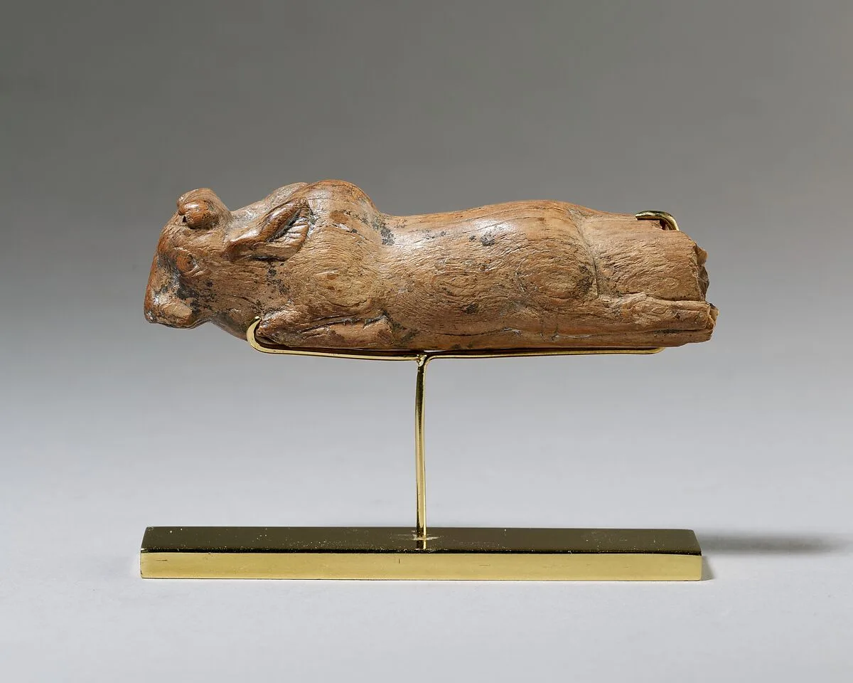 Knife handle (?); Humped bull — Unknown