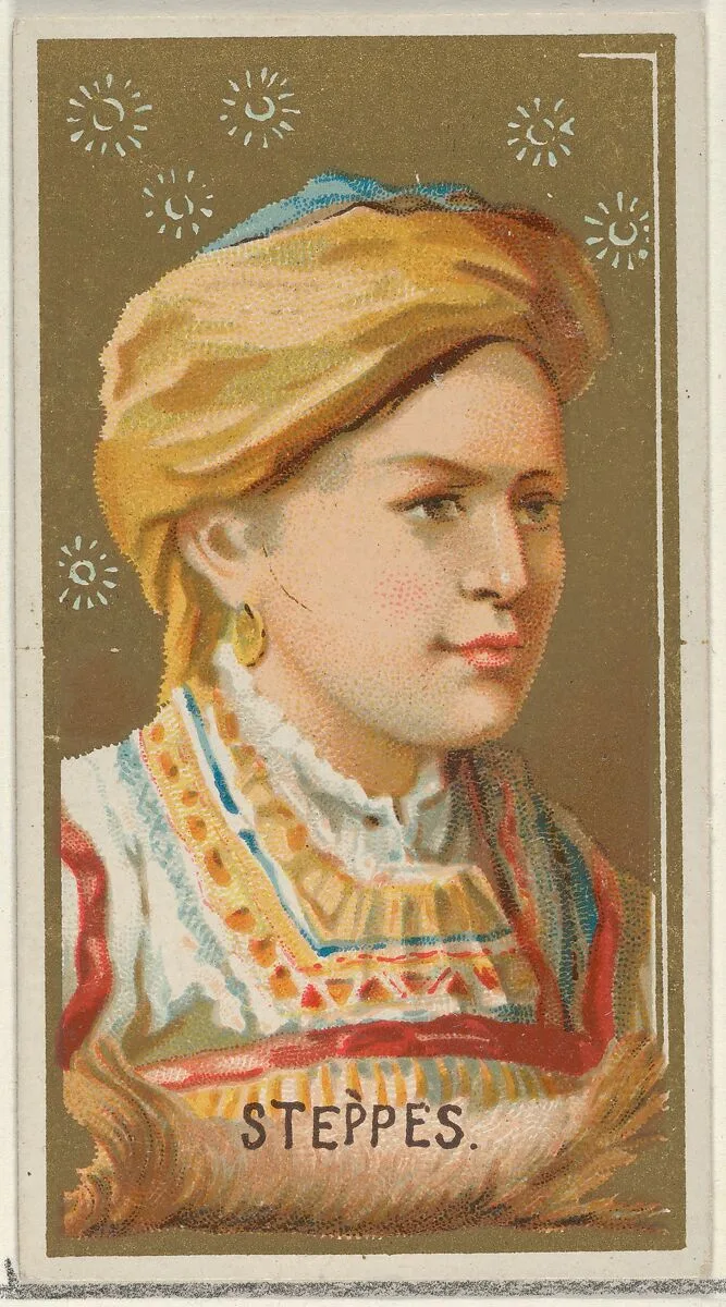 Steppes, from the Types of All Nations series (N24) for Allen & Ginter Cigarettes — George S. Harris & Sons|Allen & Ginter