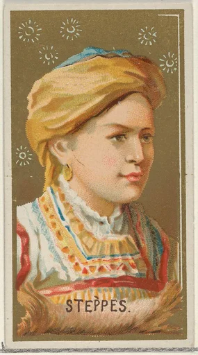 Steppes, from the Types of All Nations series (N24) for Allen & Ginter Cigarettes