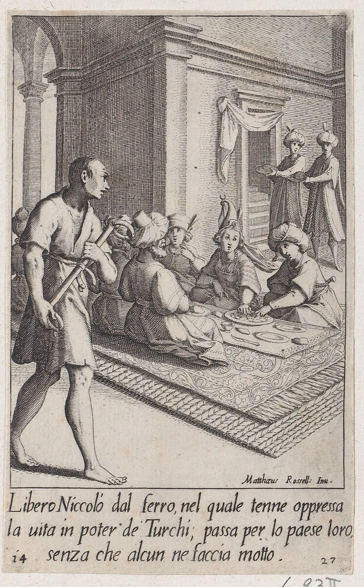 Niccolò, from Scelta d'Alcuni Miracoli e Grazie della Santissima Nunziata di Firenze (Selection of Some Miracles and Graces that Occurred in the Church of the Annunziata in Florence) — Jacques Callot|Matteo Rosselli