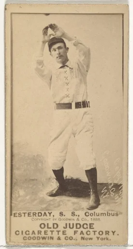 Henry P. Easterday, Shortstop, Cleveland, from the Old Judge series (N172) for Old Judge Cigarettes