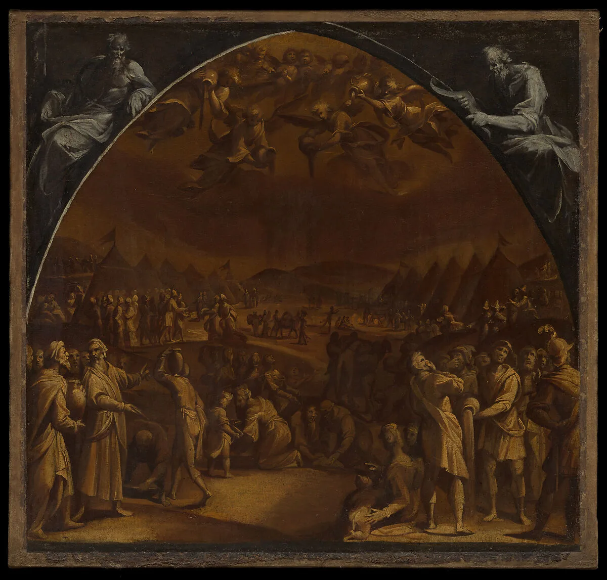 The Gathering of Manna — Aurelio Lomi