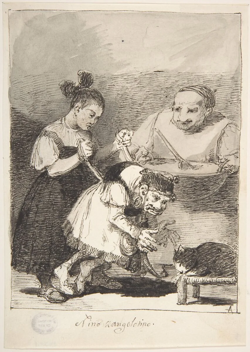 The Pampered Idiot ("Niño zangolotino") — Leonardo Alenza y Nieto
