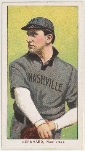 Bernhard, Nashville, Southern League, from the White Border series (T206) for the American Tobacco Company