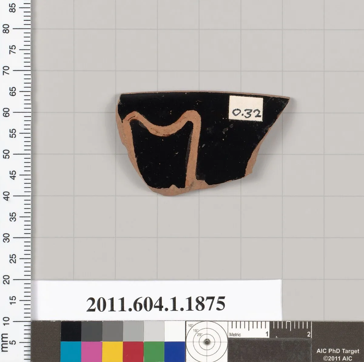 Terracotta rim fragment of a kylix (drinking cup) — Unknown