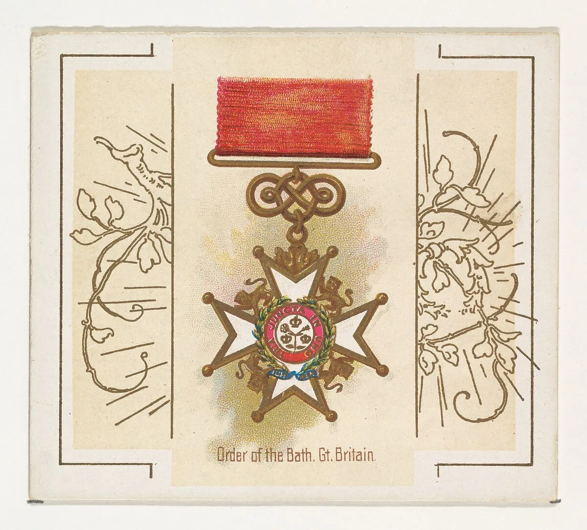 Order of the Bath, Great Britain, from the World's Decorations series (N44) for Allen & Ginter Cigarettes — Allen & Ginter|Lindner, Eddy & Claus