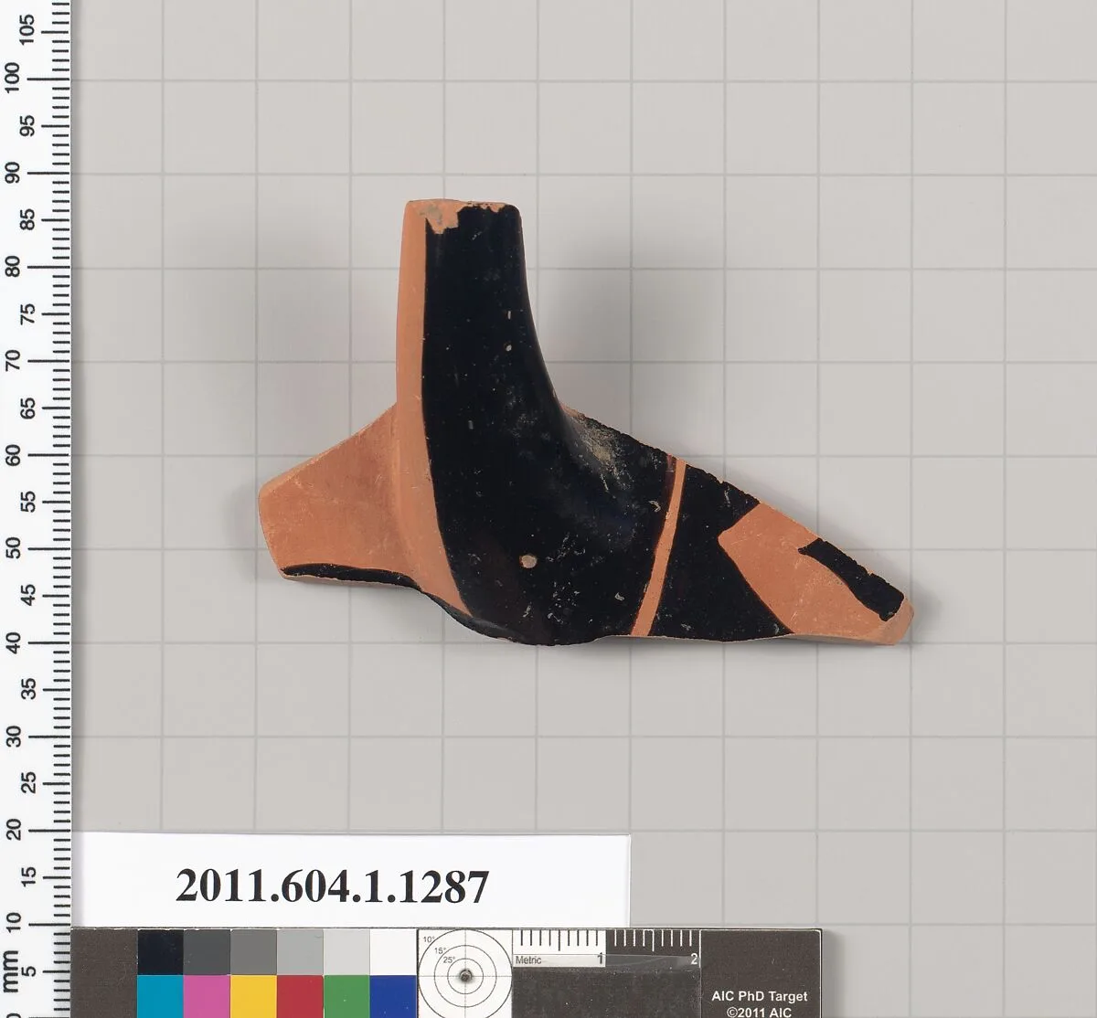 Terracotta fragment of a kylix (drinking cup) — Unknown