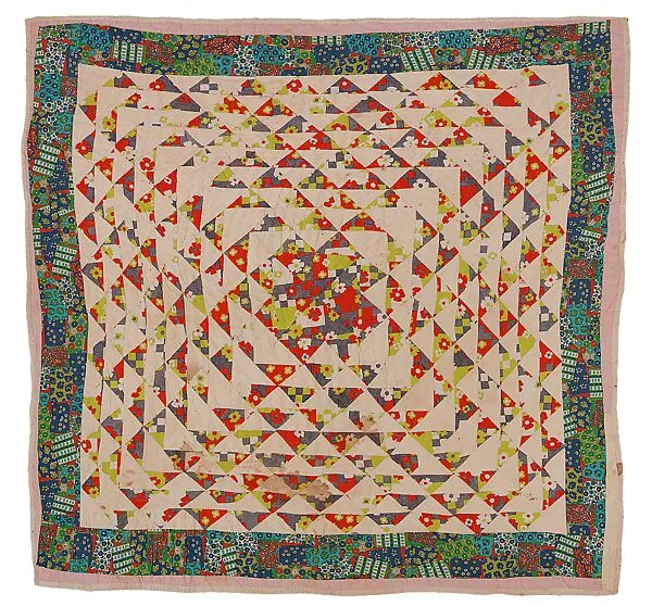 Triangles quilt — Pearlie Kennedy Pettway