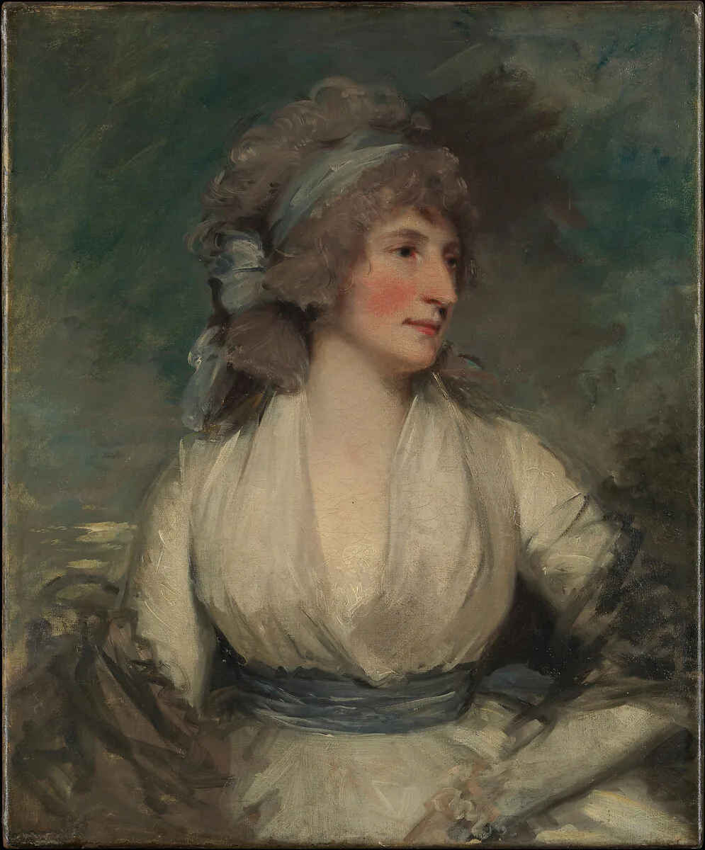 Portrait of a Woman; (reverse, now covered by relining canvas) Study of a Child's Head — John Hoppner