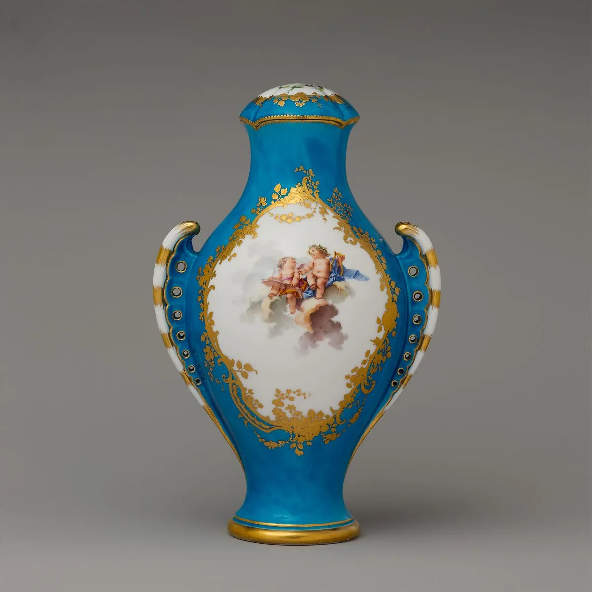 Vase with cover (vase urne antique) — Sèvres Manufactory|Jean-Claude Duplessis|Charles Nicolas Dodin