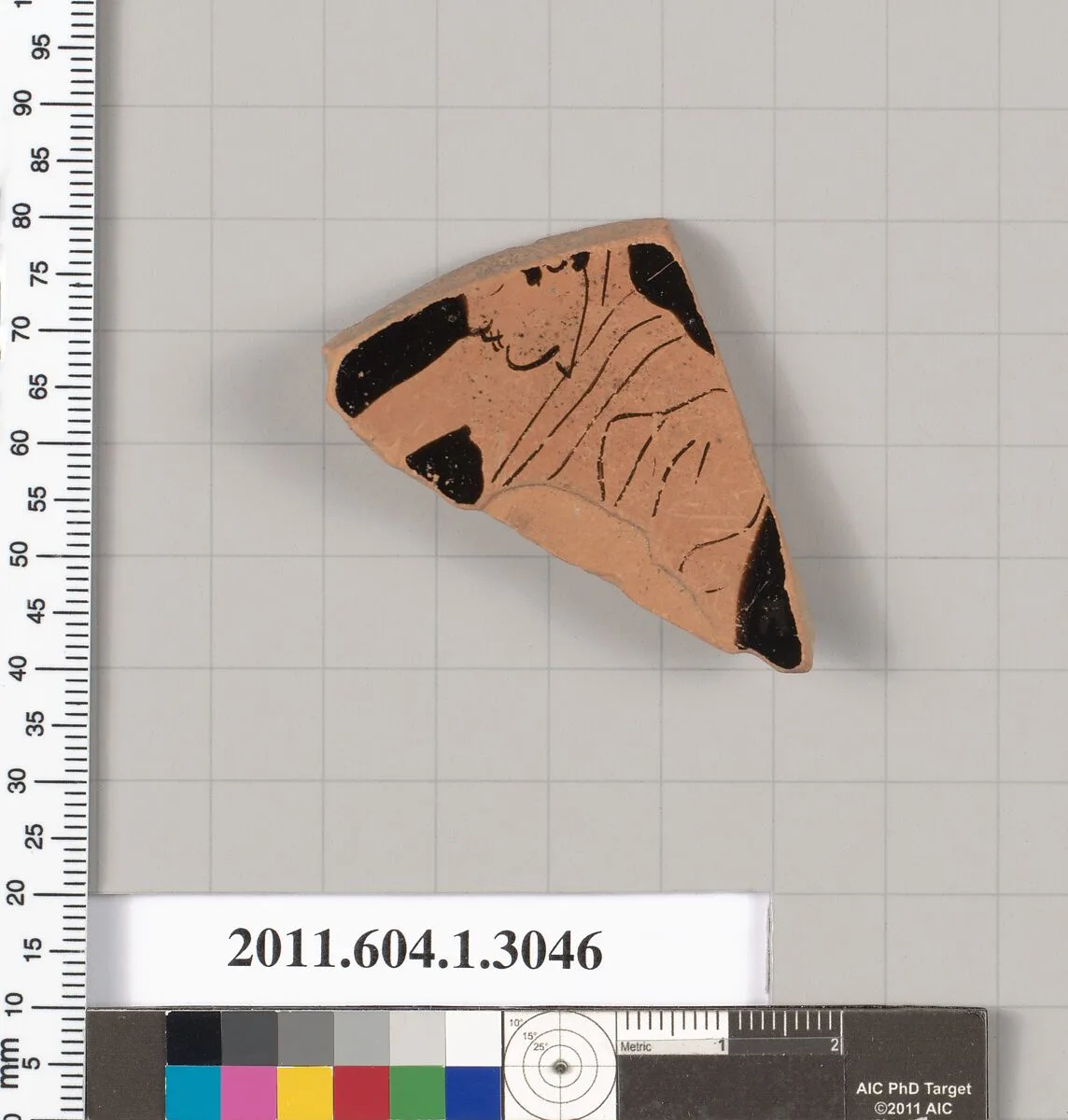 Terracotta fragment of a kylix (drinking cup) — Unknown