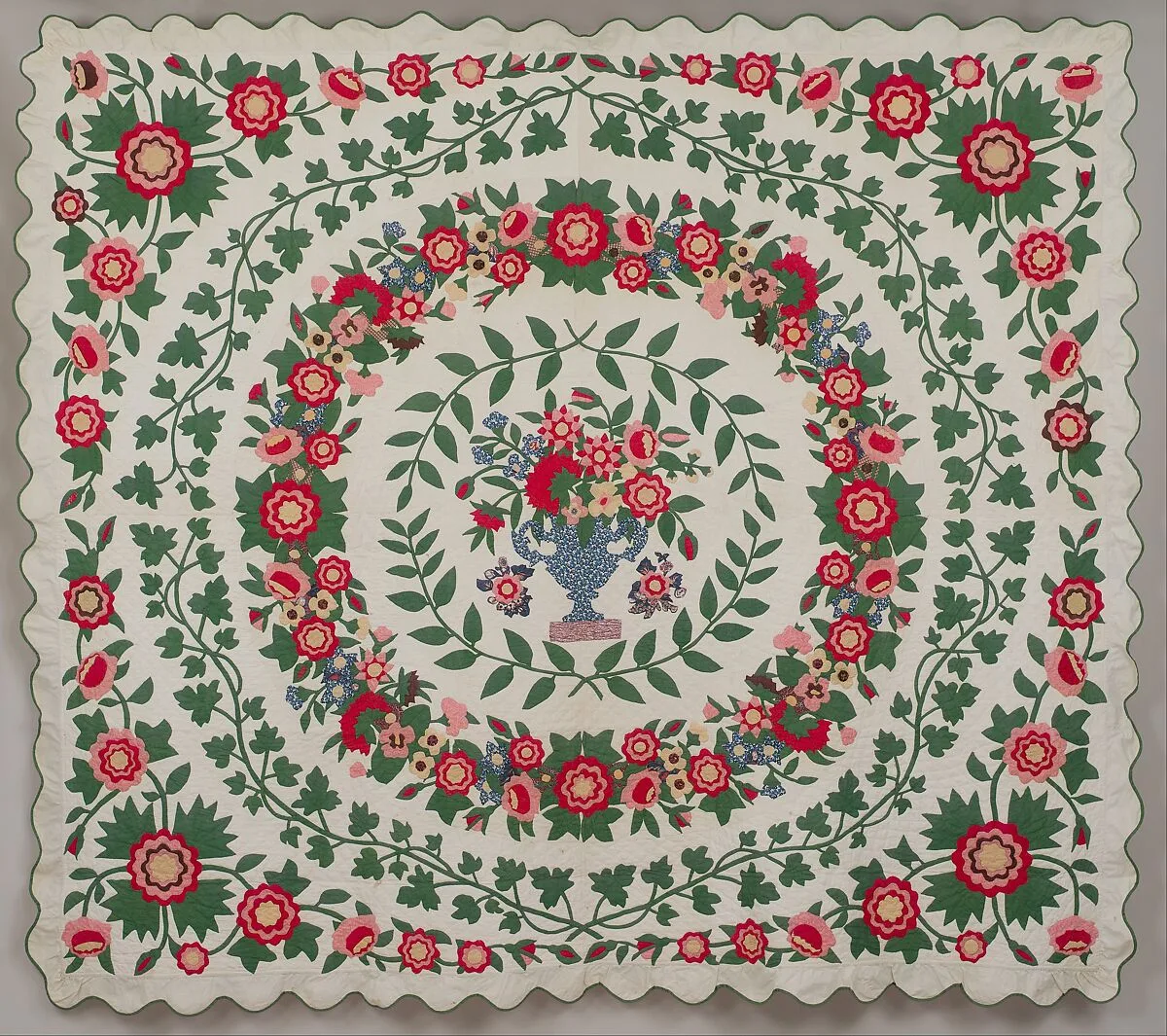 Floral Applique Quilt — Emeline Travis Ludington
