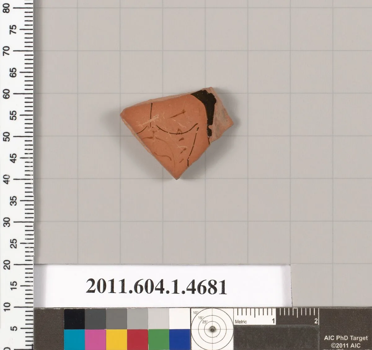 Terracotta fragment of a kylix (drinking cup) — Unknown
