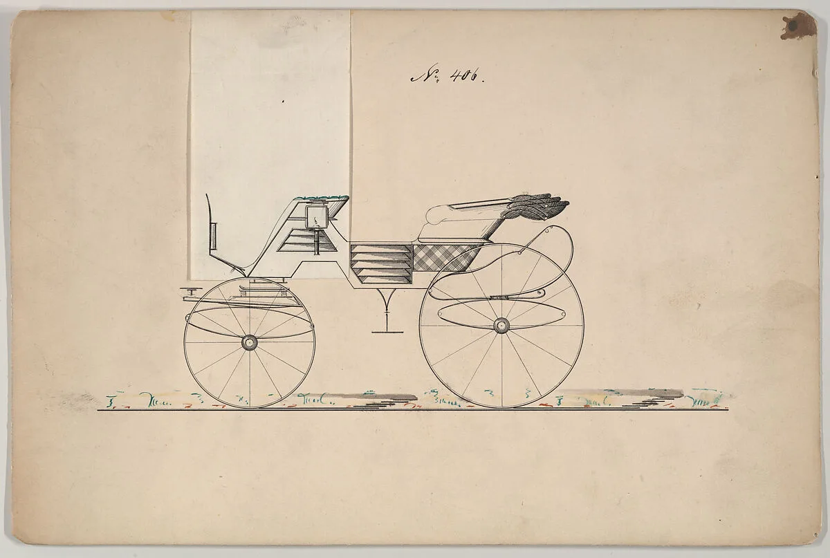 Design for Phaeton, no. 406 — Brewster & Co.