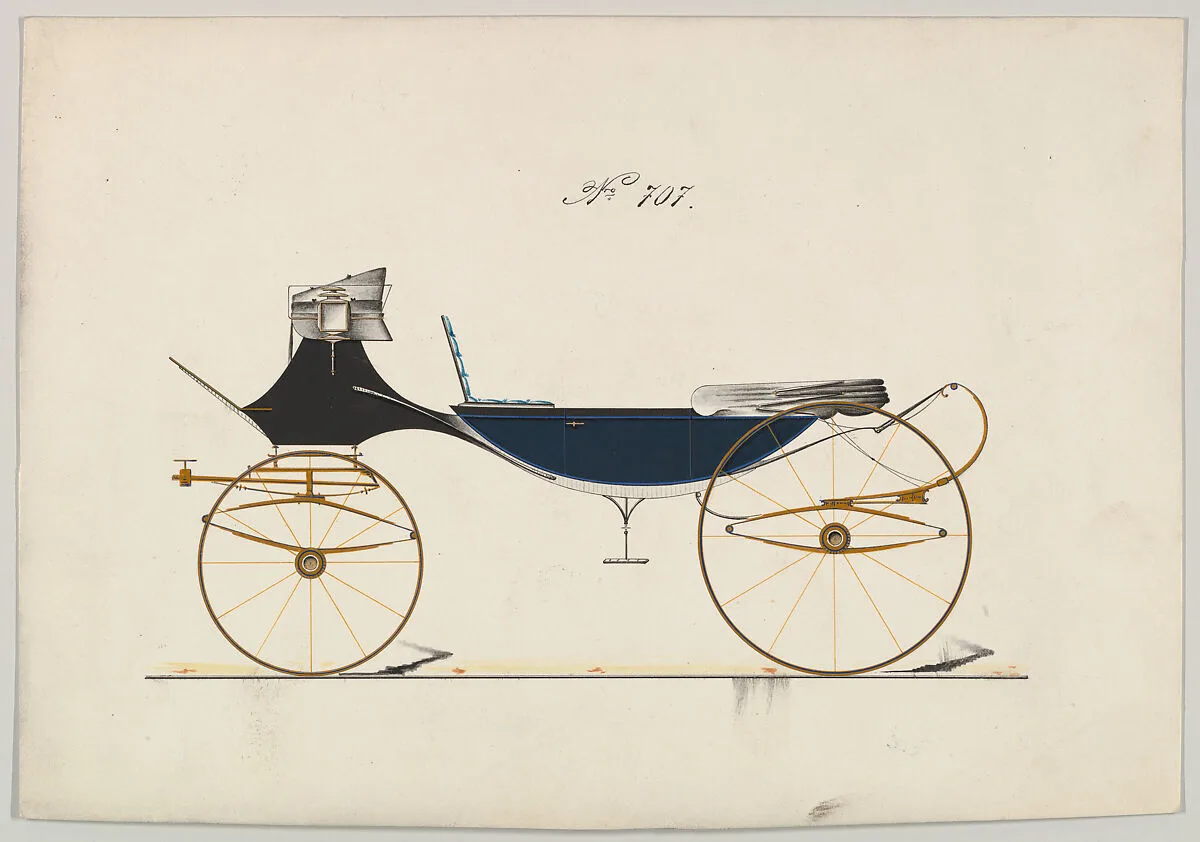 Design for Vis-à-vis/ Caleche, no. 707 — Brewster & Co.