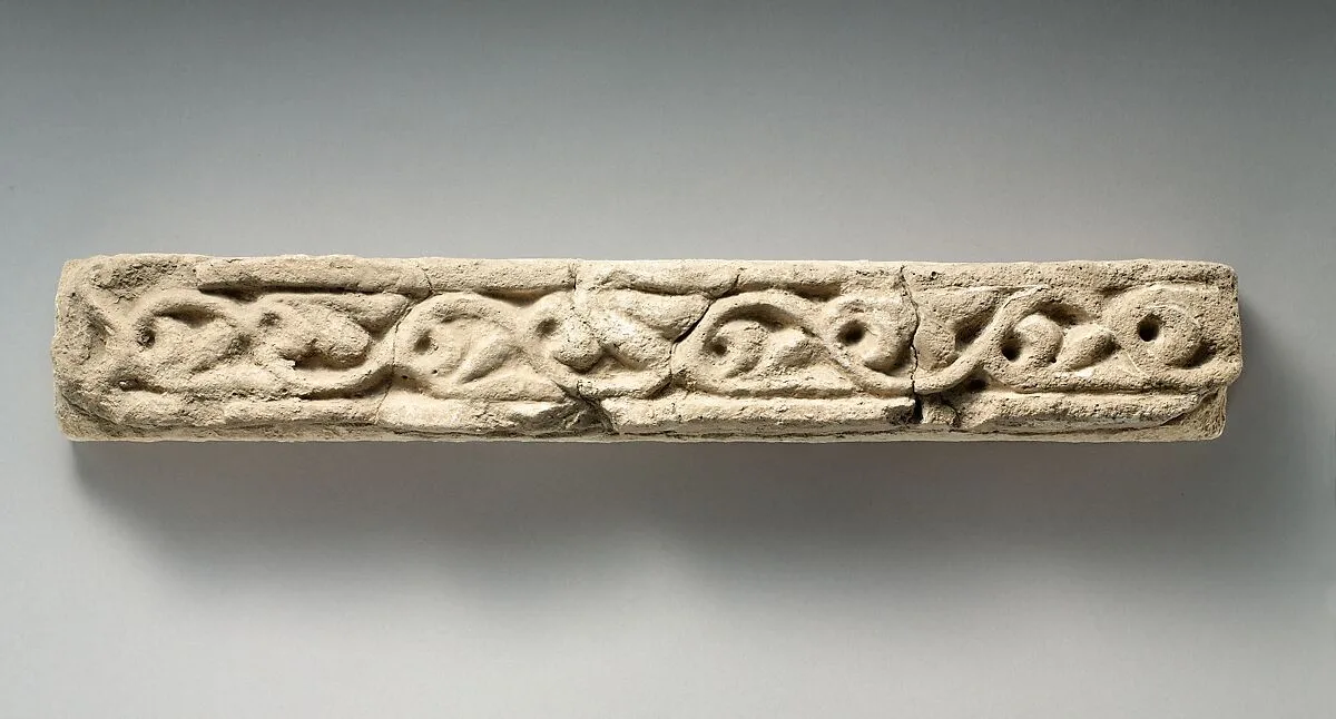 Wall decoration with vegetal design — Unknown