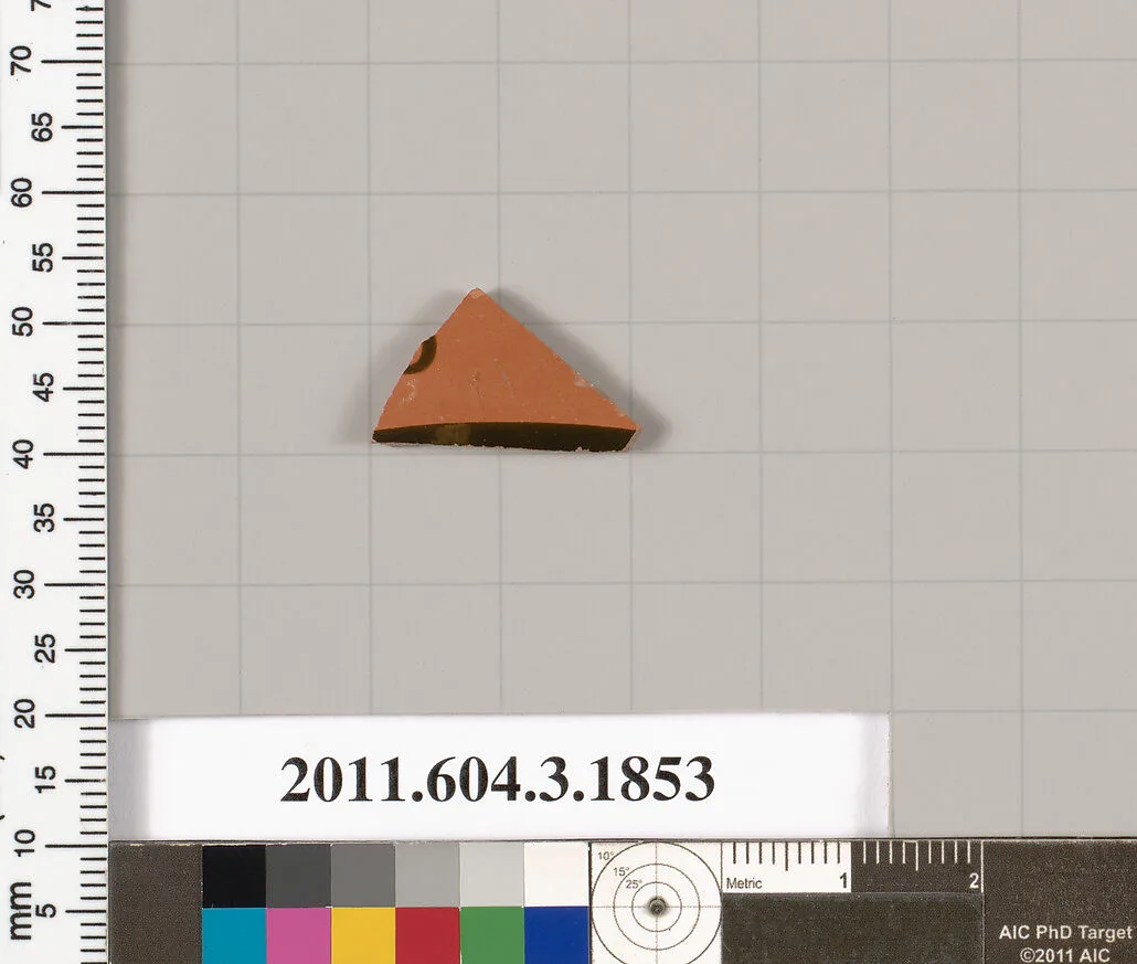 Terracotta fragment of a kylix: Lip cup (drinking cup) — Unknown