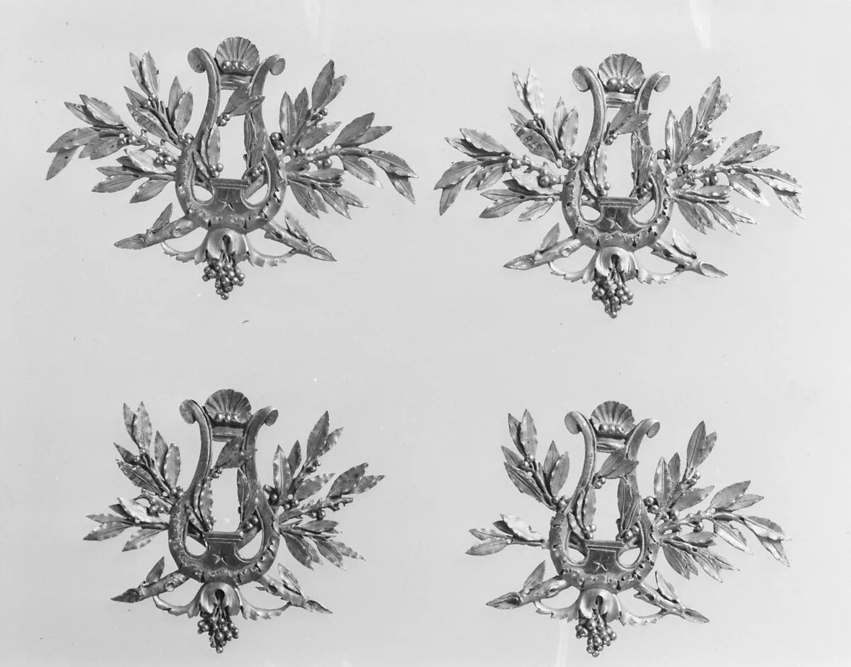 Set of four keyhole escutcheons — Unknown