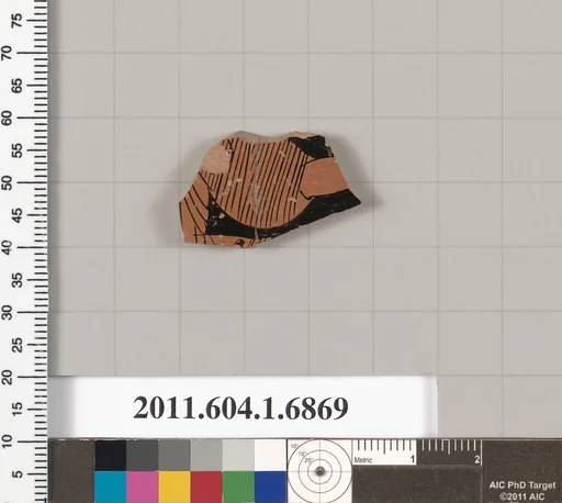 Terracotta fragment of a kylix (drinking cup)