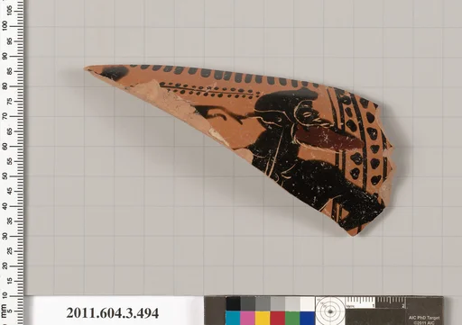 Terracotta fragment of a column-krater (bowl for mixing wine and water)