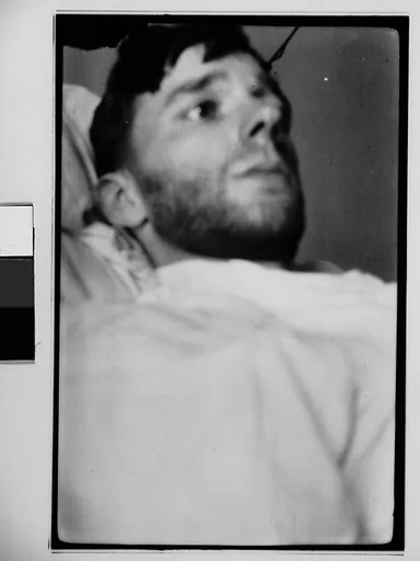[Self-Portrait in New York Hospital Bed, New York City]