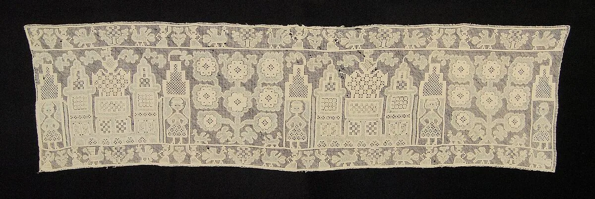 Bed curtain border — Unknown