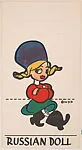 Russian Doll, bakery insert card from the Pinocchio Circus Performers series (D64) — Walt Disney Productions