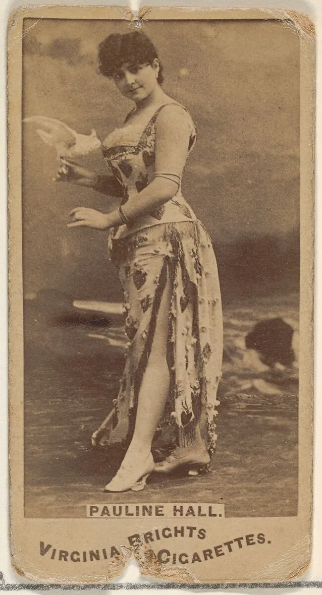 Pauline Hall, from the Actors and Actresses series (N45, Type 1) for Virginia Brights Cigarettes — Allen & Ginter