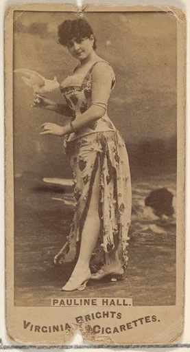 Pauline Hall, from the Actors and Actresses series (N45, Type 1) for Virginia Brights Cigarettes