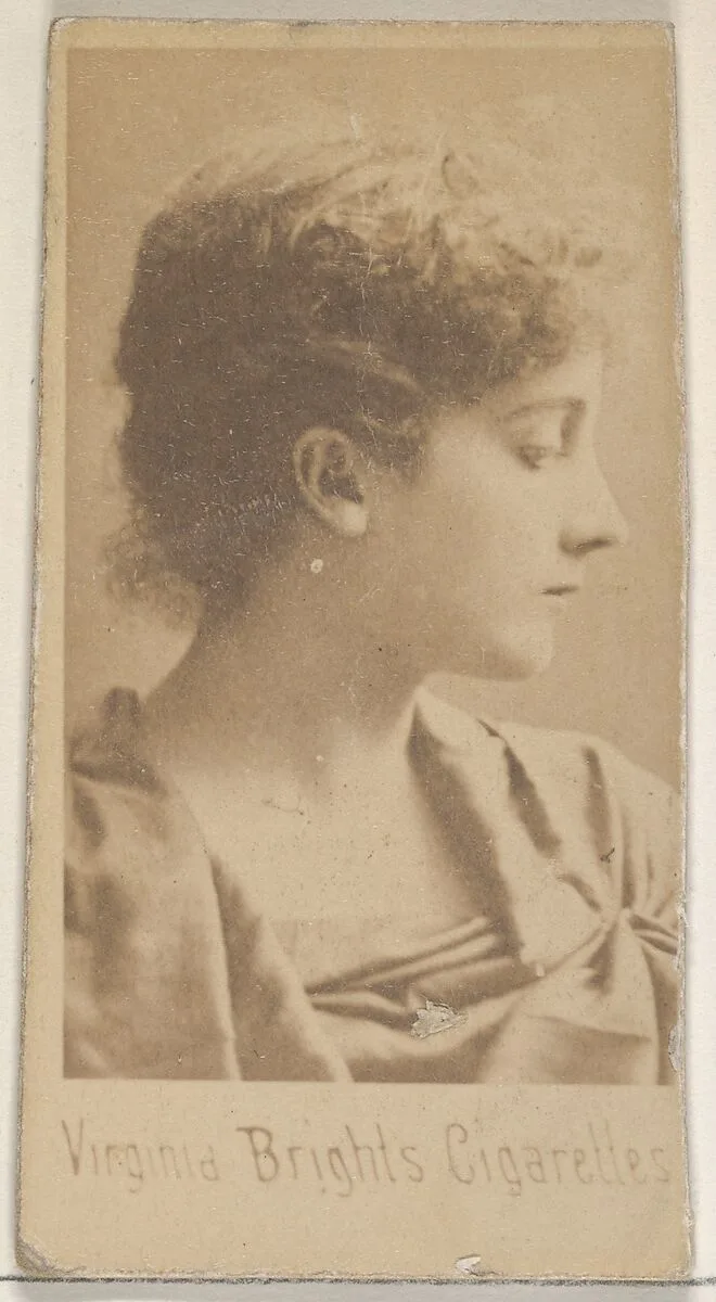 From the Actors and Actresses series (N45, Type 5) for Virginia Brights Cigarettes — Allen & Ginter
