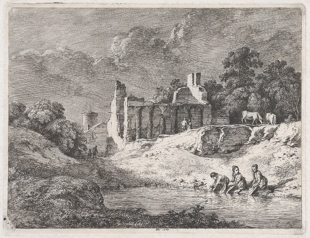 Washerwomen — Jean Jacques de Boissieu