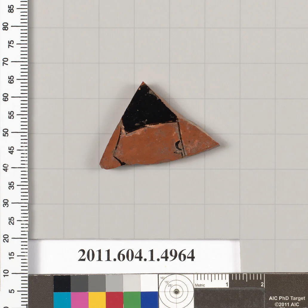 Terracotta fragment of a kylix (drinking cup) — Unknown