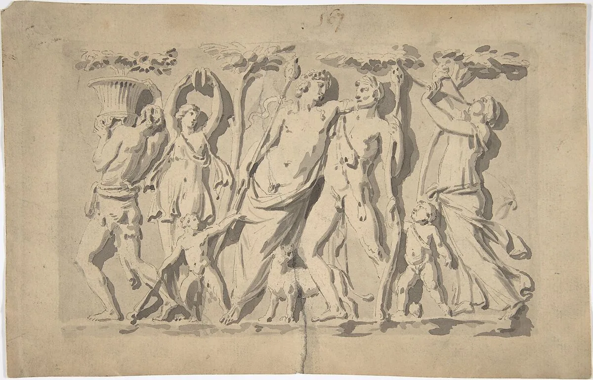 Bacchanal Scene — Anonymous, French, 18th century