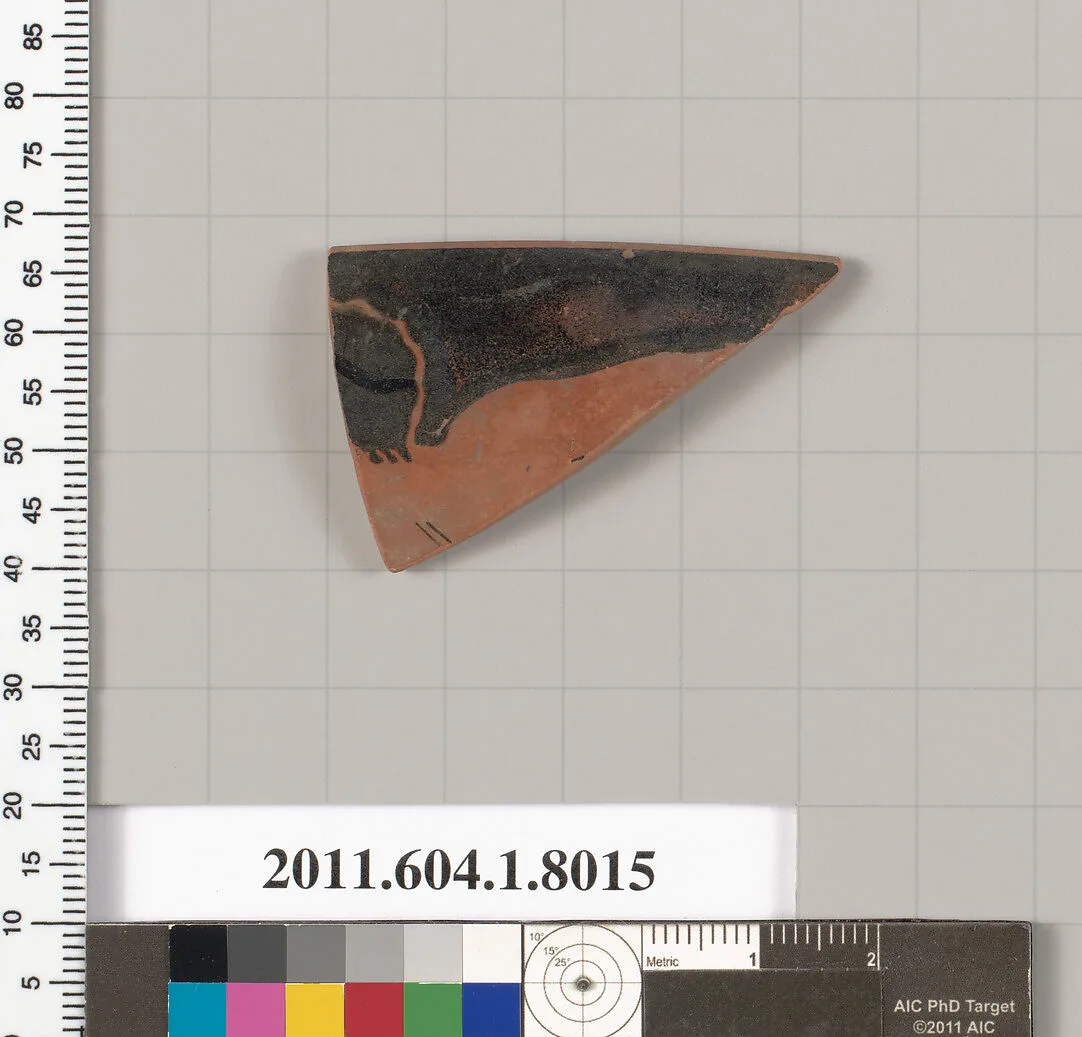 Terracotta rim fragment of a kylix (drinking cup) — Unknown