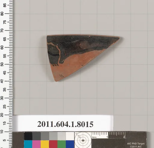 Terracotta rim fragment of a kylix (drinking cup)
