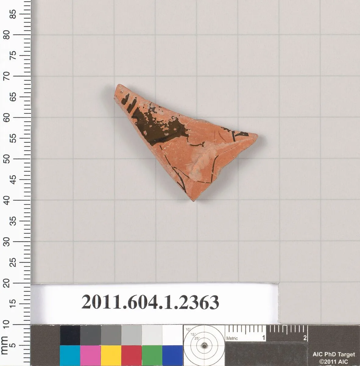 Terracotta fragment of a kylix (drinking cup) — Unknown