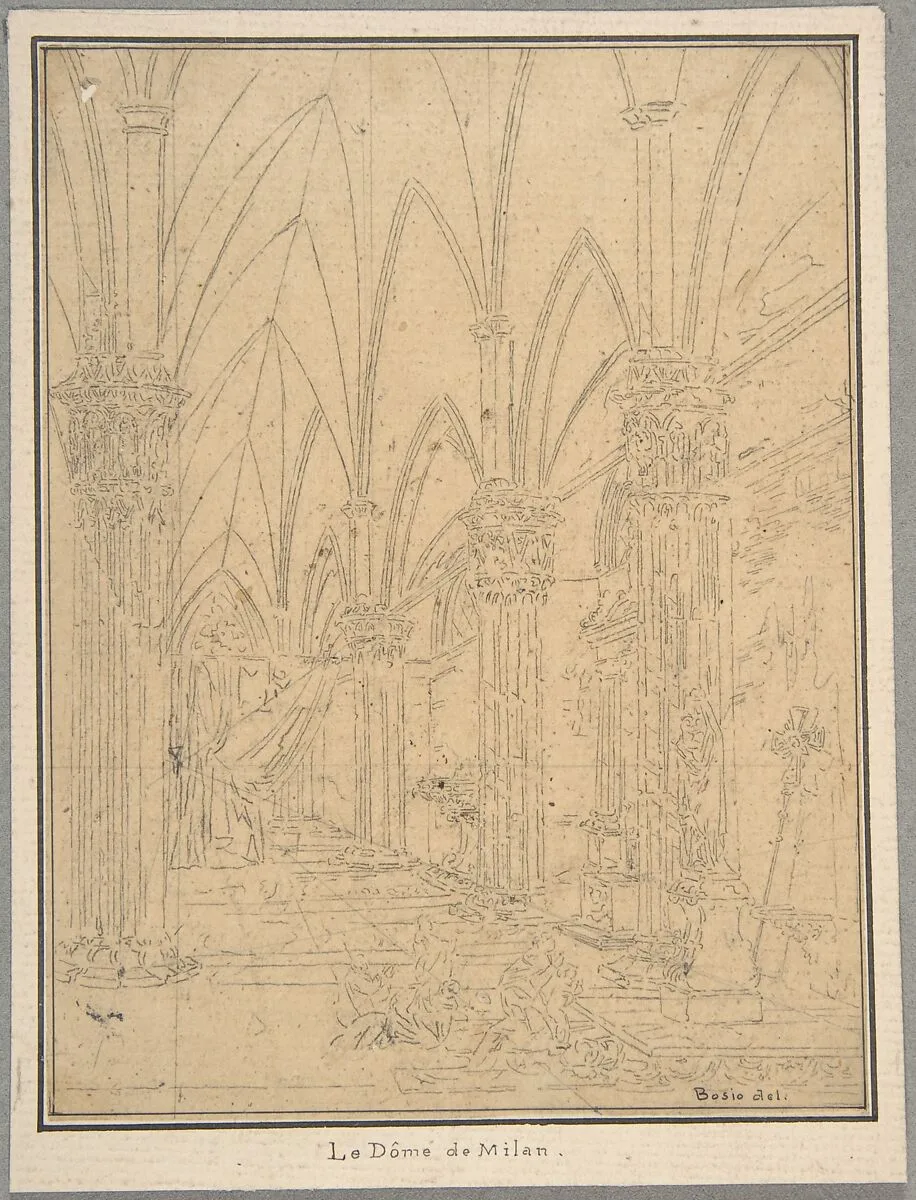 Perspective of a Church's Interior — Pietro Bosio