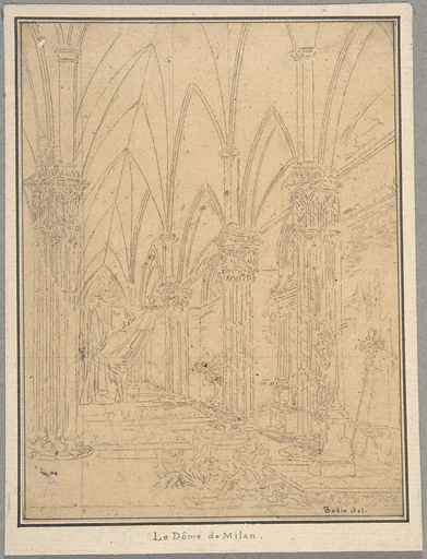 Perspective of a Church's Interior