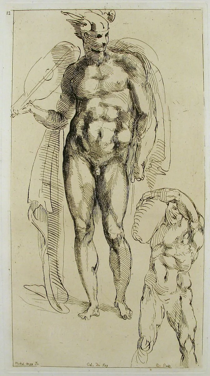 Mercury — Michelangelo Buonarroti|Anne Claude Philippe de Tubières, comte de Caylus