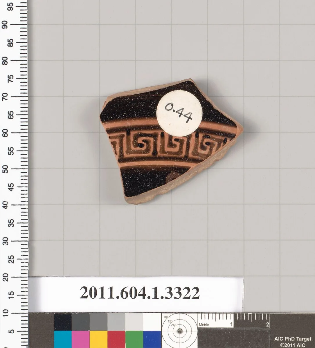 Terracotta fragment of a kylix (drinking cup) — Unknown