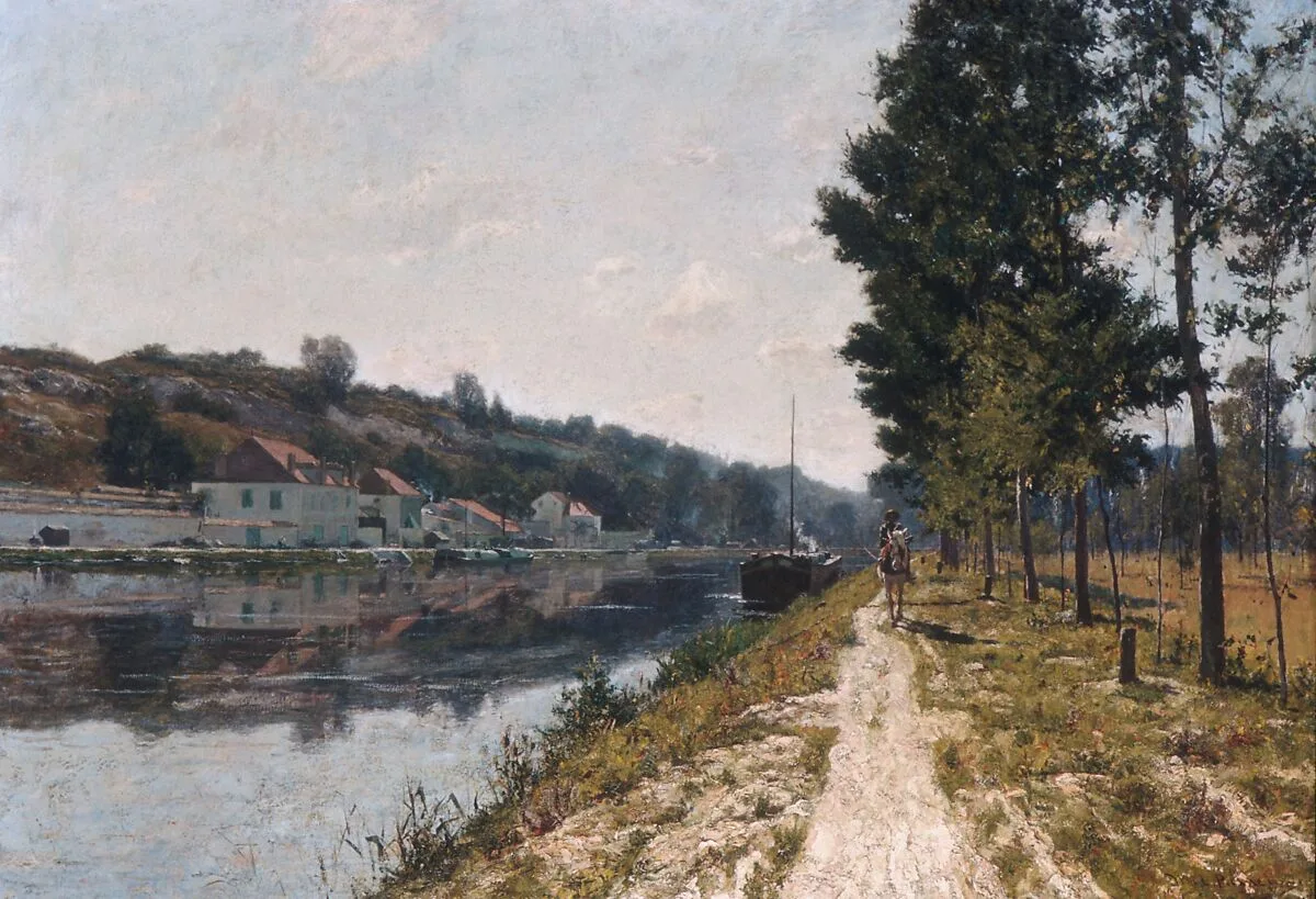 Banks of the Loing — William Lamb Picknell