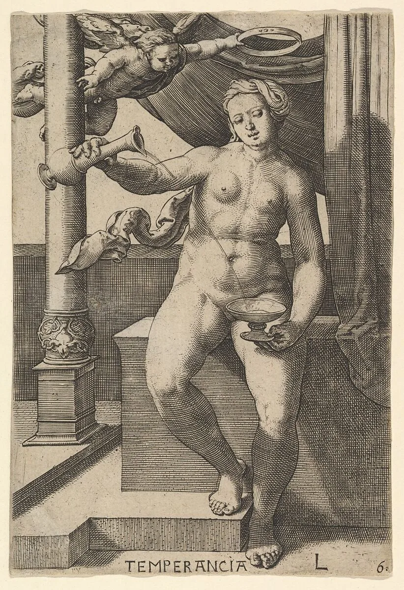Temperance (Temperancia) — Lucas van Leyden