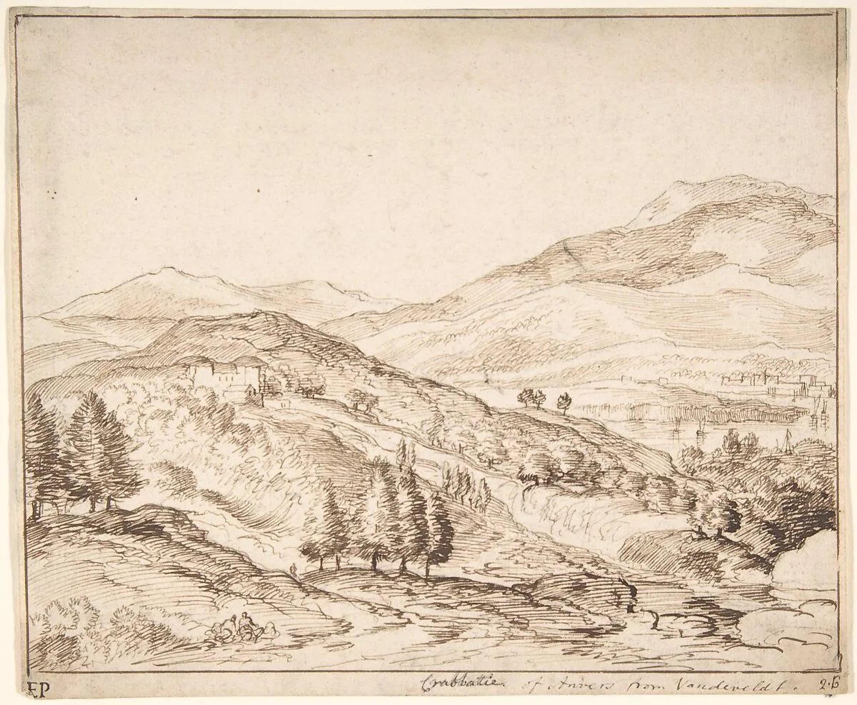 Mountainous River Landscape — Jacob Esselens