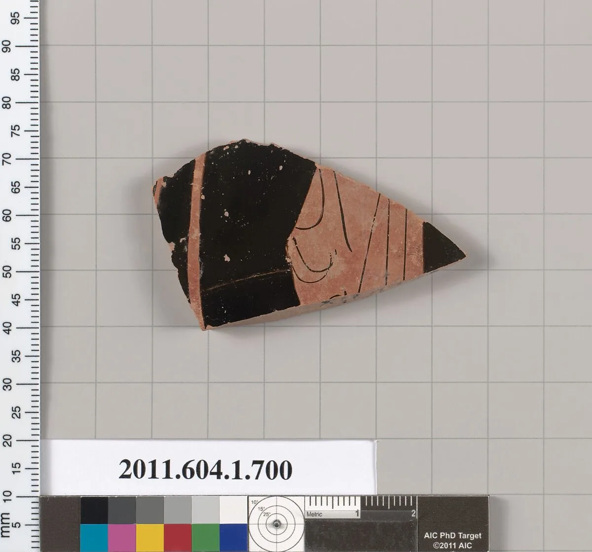 Terracotta fragment of a kylix (drinking cup) — Unknown