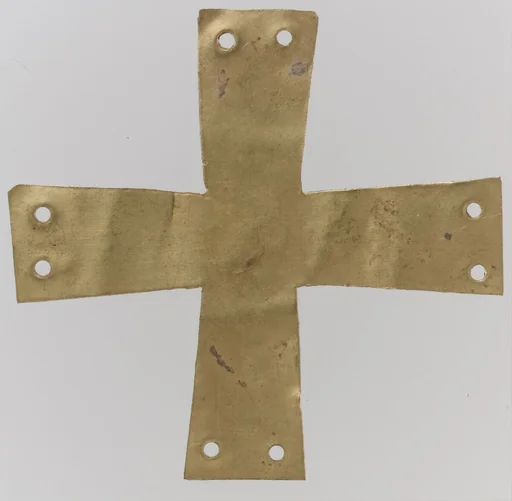 Gold Appliqué in the Form of a Cross